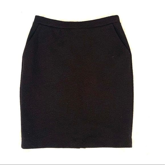 [Adrienne Vittadini] Black Textured Skirt - Size Small - Picture 1 of 6